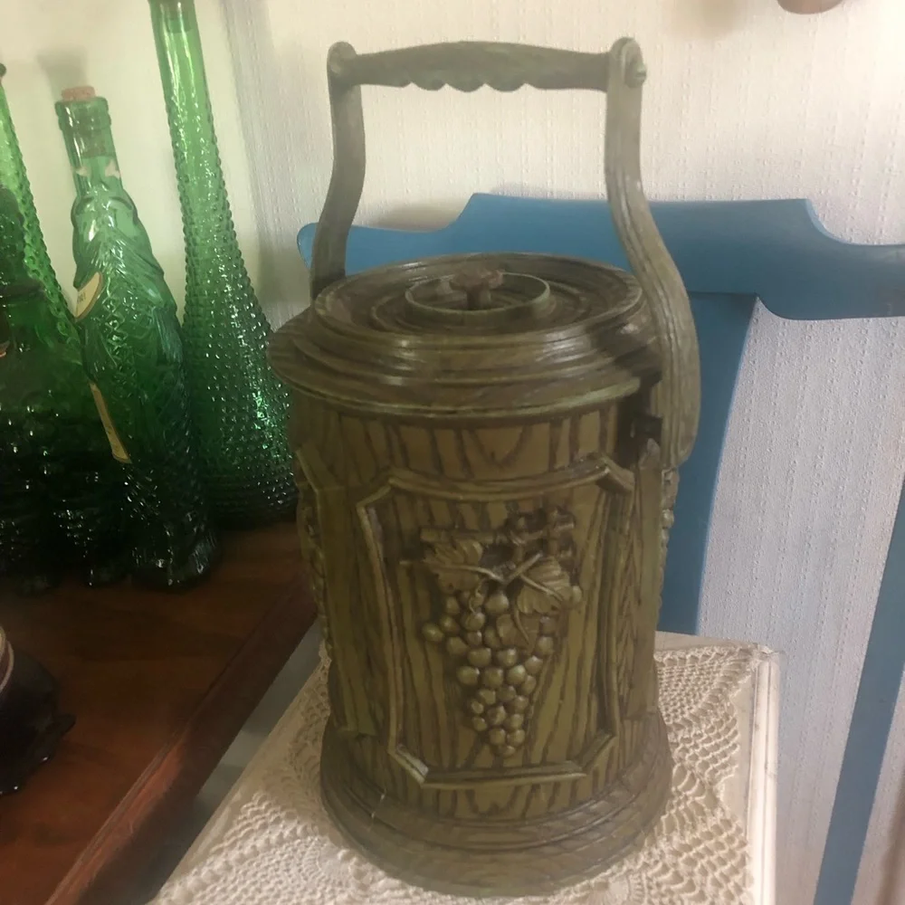 Vintage Ice Bucket with Handle